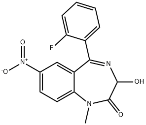 3-hydroxyflunitrazepam Structure
