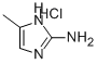 5-METHYL-1H-IMIDAZOL-2-YL-AMINE HCL 구조식 이미지