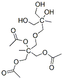 2,2'-[oxybis(methylene)]bis[2-(hydroxymethyl)propane-1,2-diol] triacetate 구조식 이미지