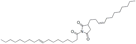 (Z)-dodec-3-enyl-1-(1-oxooctadec-9-enyl)pyrrolidine-2,5-dione 구조식 이미지