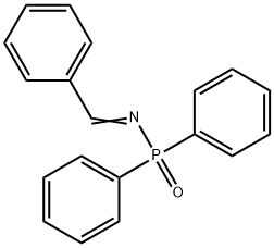 P,P-Diphenyl-N-(phenylmethylene)phosphinic amide 구조식 이미지