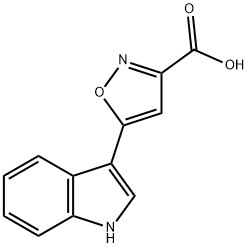 5-indol-3-yl-isoxazole-3-carboxylic acid 구조식 이미지