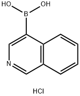 ISOQUINOLINE-4-BORONIC ACID HYDROCHLORIDE 구조식 이미지