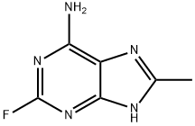 1H-Purin-6-amine,  2-fluoro-8-methyl-  (9CI) Structure