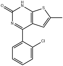 4-(2-Chlorophenyl)-6-methylthieno[2,3-d]pyrimidin-2(1H)-one Structure