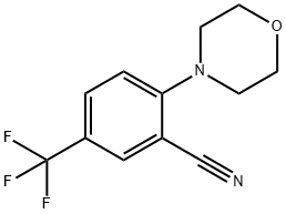 2-MORPHOLINO-5-(TRIFLUOROMETHYL)BENZONITRILE 구조식 이미지
