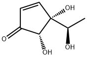 2-Cyclopenten-1-one, 4,5-dihydroxy-4-[(1R)-1-hydroxyethyl]-, (4R,5S)- (9CI) Structure