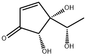 2-Cyclopenten-1-one, 4,5-dihydroxy-4-[(1S)-1-hydroxyethyl]-, (4R,5S)- (9CI) Structure
