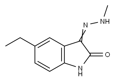 1H-Indole-2,3-dione,5-ethyl-,3-(methylhydrazone)(9CI) 구조식 이미지