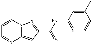 Pyrazolo[1,5-a]pyrimidine-2-carboxamide, N-(4-methyl-2-pyridinyl)- (9CI) 구조식 이미지