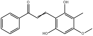3-(2,6-Dihydroxy-4-methoxy-3-methylphenyl)-1-phenyl-2-propen-1-one Structure