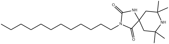 3-Dodecyl-7,7,9,9-tetramethyl-1,3,8-triazaspiro[4.5]decane-2,4-dione 구조식 이미지