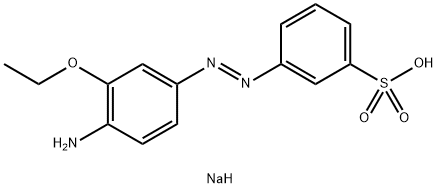 3-[(4-Amino-3-ethoxyphenyl)azo]benzenesulfonic acid sodium salt Structure