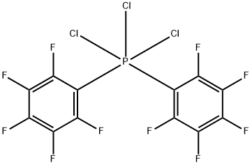 Trichlorobis(pentafluorophenyl)phosphorane 구조식 이미지
