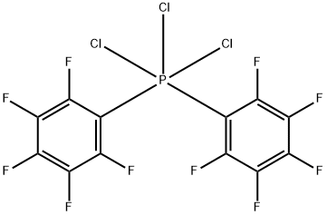 Trichlorobis(pentafluorophenyl)phosphorane Structure