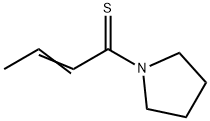 피롤리딘,1-(1-티옥소-2-부테닐)-(9CI) 구조식 이미지