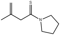 Pyrrolidine,  1-(3-methyl-1-thioxo-3-butenyl)-  (9CI) Structure