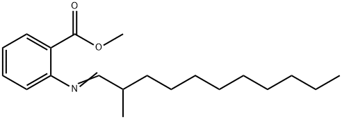 methyl 2-[(2-methylundecylidene)amino]benzoate  Structure