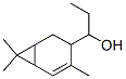 알파-에틸-4,7,7-트리메틸비시클로[4.1.0]헵트-4-엔-3-메탄올 구조식 이미지