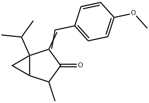 2-[(4-methoxyphenyl)methylene]-4-methyl-1-(1-methylethyl)bicyclo[3.1.0]hexan-3-one Structure