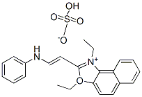 에틸3-에틸-2-[2-(페닐아미노)비닐]나프트[1,2-d]옥사졸륨황산염 구조식 이미지