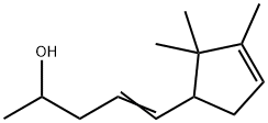 5-(2,2,3-trimethyl-3-cyclopenten-1-yl)pent-4-en-2-ol 구조식 이미지