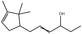 6-(2,2,3-trimethylcyclopent-3-en-1-yl)hex-4-en-3-ol 구조식 이미지