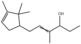 4-methyl-6-(2,2,3-trimethylcyclopent-3-en-1-yl)hex-4-en-3-ol  구조식 이미지