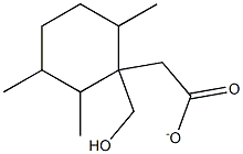 2,3,6-trimethylcyclohexylmethyl acetate 구조식 이미지