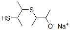 3-[(2-메르캅토-1-메틸프로필)티오]부탄-2-올,일나트륨염 구조식 이미지