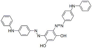 4,6-bis[[4-(phenylamino)phenyl]azo]resorcinol  Structure