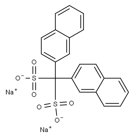 disodium di-2-naphthylmethanedisulphonate  구조식 이미지