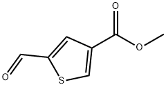 Methyl 2-formyl-4-thiophenecarboxylate 구조식 이미지