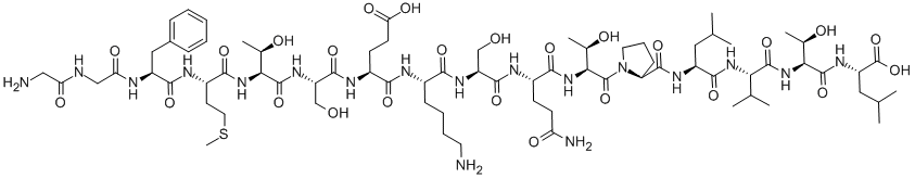 GLY-GLY-PHE-MET-THR-SER-GLU-LYS-SER-GLN-THR-PRO-LEU-VAL-THR-LEU Structure