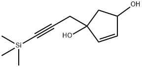 4-Cyclopentene-1,3-diol, 1-[3-(trimethylsilyl)-2-propynyl]- (9CI) 구조식 이미지