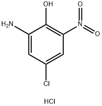 2-아미노-6-클로로-4-나이트로페놀하이드로클로라이드 구조식 이미지