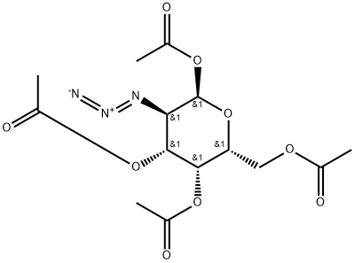 1,3,4,6-TETRA-O-ACETYL-2-AZIDO-2-DEOXY-ALPHA-D-GALACTOPYRANOSE 구조식 이미지