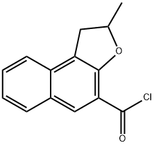 1,2-디히드로-2-메틸나프토[2,1-b]푸란-4-카르복실산클로라이드 구조식 이미지