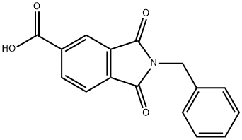 2-BENZYL-1,3-DIOXOISOINDOLINE-5-CARBOXYLIC ACID 구조식 이미지