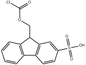 9-(2-SULFO)-FLUORENYLMETHYLOXYCARBONYL CHLORIDE 구조식 이미지