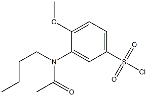 3-[Acetyl(butyl)amino]-4-methoxybenzenesulfonic acid chloride Structure