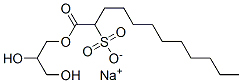 sodium glycerol 2-sulphonatododecanoate 구조식 이미지