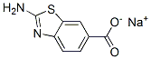 monosodium 2-aminobenzothiazole-6-carboxylate Structure