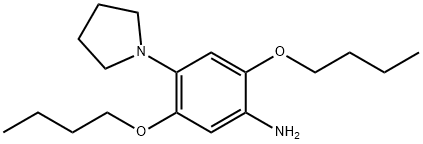 2,5-디부톡시-4-(1-피롤리디닐)아닐린 구조식 이미지