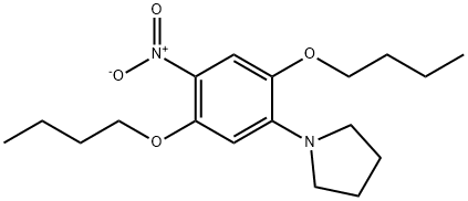 1-(2,5-디부톡시-4-니트로페닐)피롤리딘 구조식 이미지