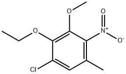 1-Chloro-2-ethoxy-3-methoxy-5-methyl-4-nitrobenzene Structure