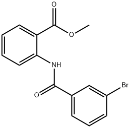 2-(3-BROMOBENZOYLAMINO)BENZOIC ACID METHYL ESTER Structure