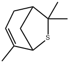 4,7,7-trimethyl-6-Thiabicyclo[3.2.1]oct-3-ene 구조식 이미지
