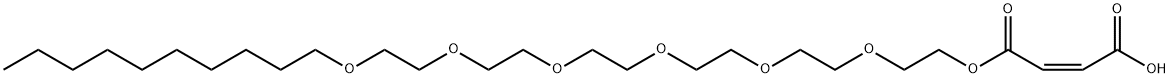 3,6,9,12,15,18-hexoxaoctacosyl hydrogen maleate Structure