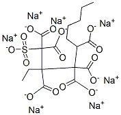 sodium 1-(2-ethylhexoxycarbonyl)nonane-1-sulfonate 구조식 이미지